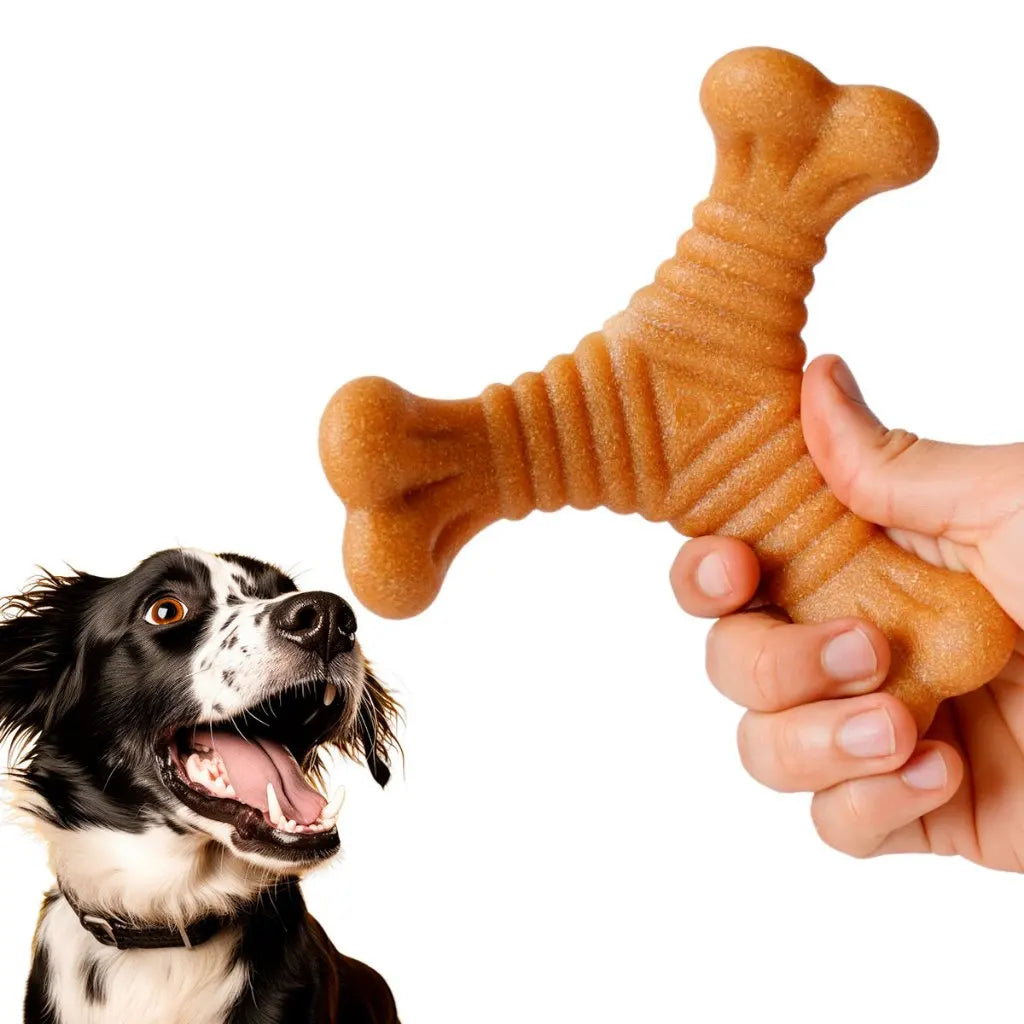 Osso Mordedor Massageador Brinquedo Para Cães Pets Anti-Stress
