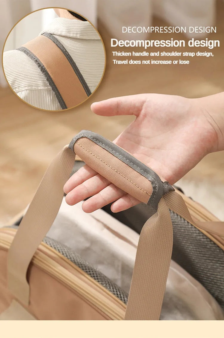 Bolsa multifuncional para animais de estimação, gatos e cães, confortável, respirável, bolsa de ombro para transportar animais de estimação, mochila para cachorro, bolsa de peso <4kg