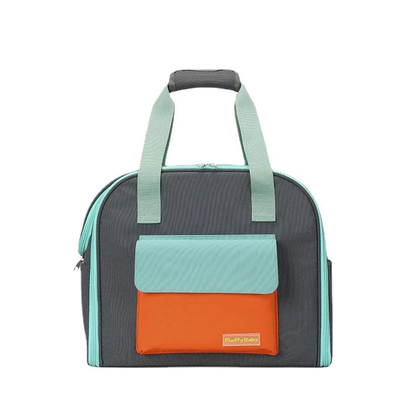 Bolsa multifuncional para animais de estimação, gatos e cães, confortável, respirável, bolsa de ombro para transportar animais de estimação, mochila para cachorro, bolsa de peso <4kg